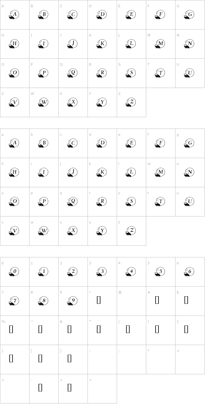 Character Map 101! Holiday BallZ Font