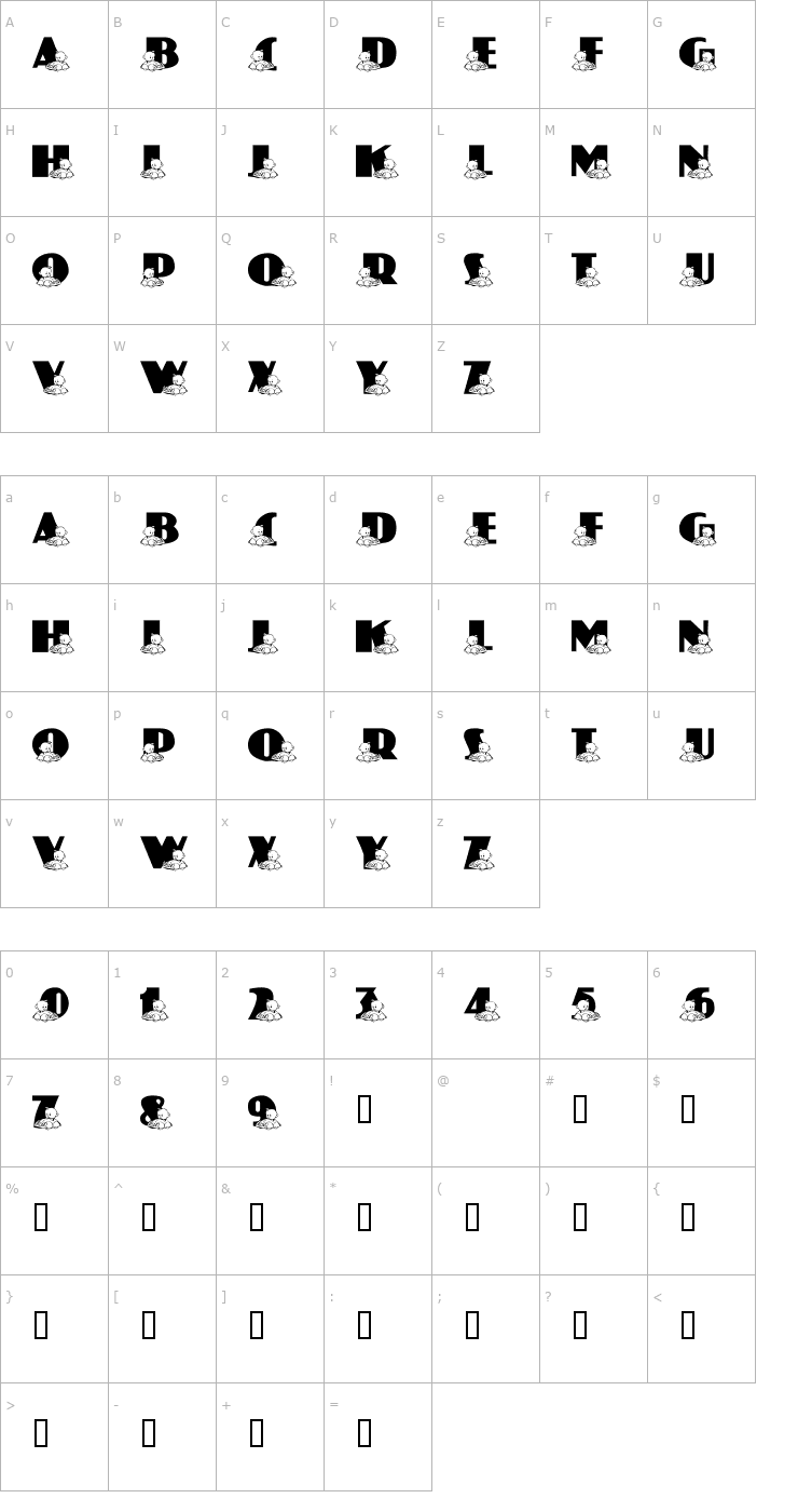 Character Map 101! Josh's Speedster Font