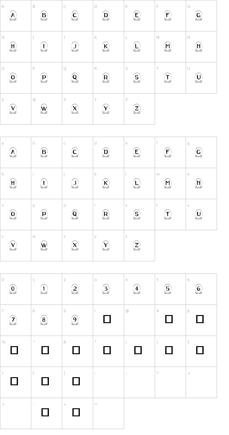 Character Map 101! Mama's Rose Font