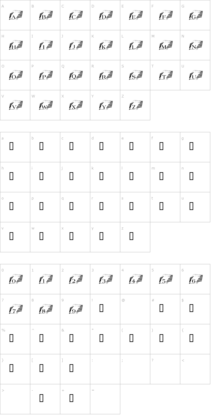 Character Map 101! We the People Font