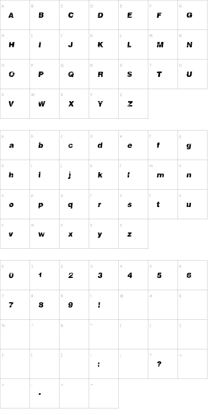Character Map 106 Beats That Font