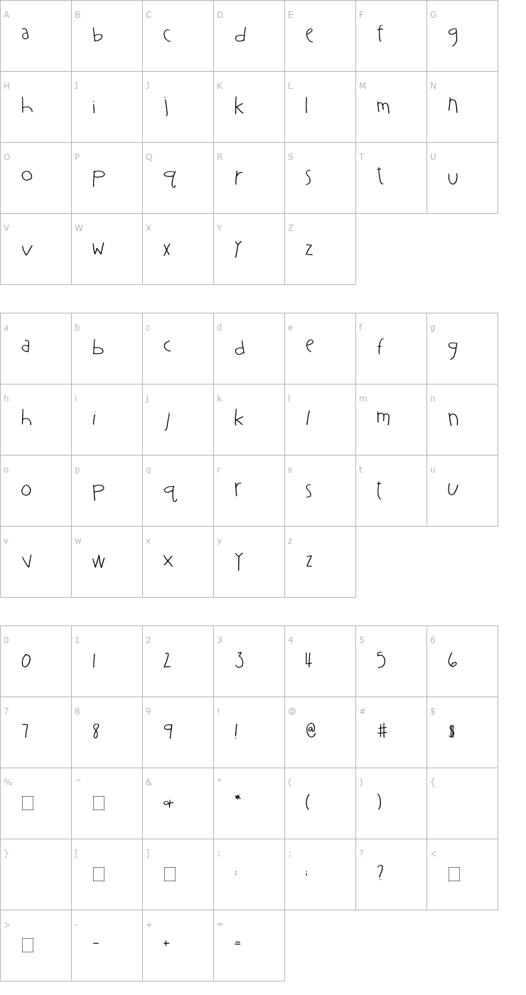 Character Map 2Peas Fairy Princess Font