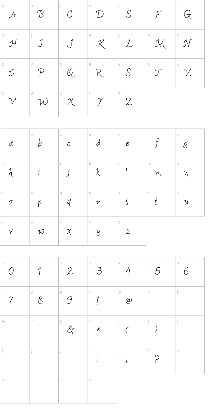 Character Map 2Peas Fiori Font