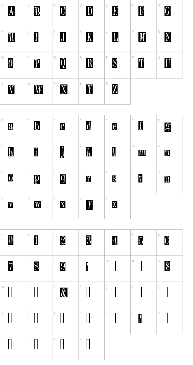 Character Map 2Peas Gift Font