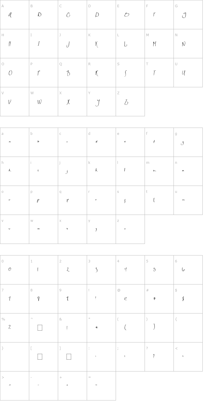 Character Map 2Peas Gingersnap Font