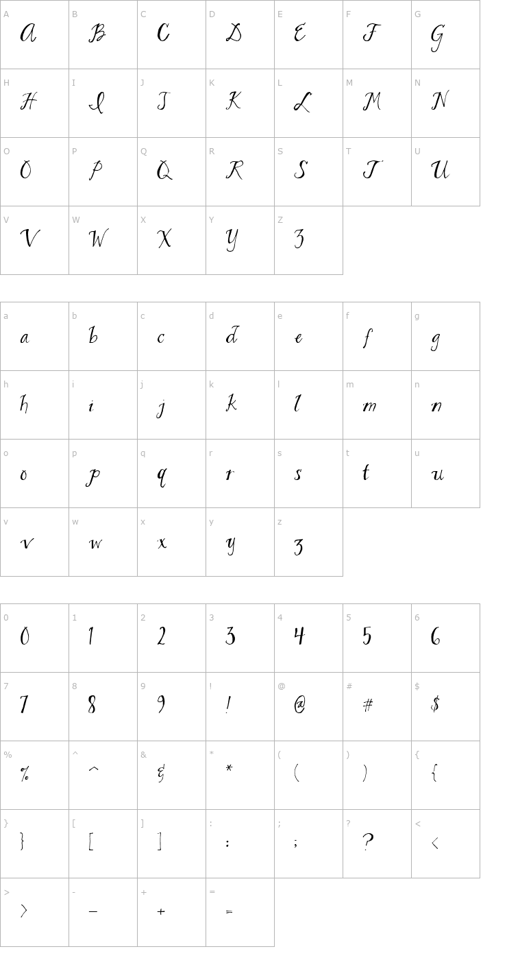 Character Map 2Peas Miss Manners Font