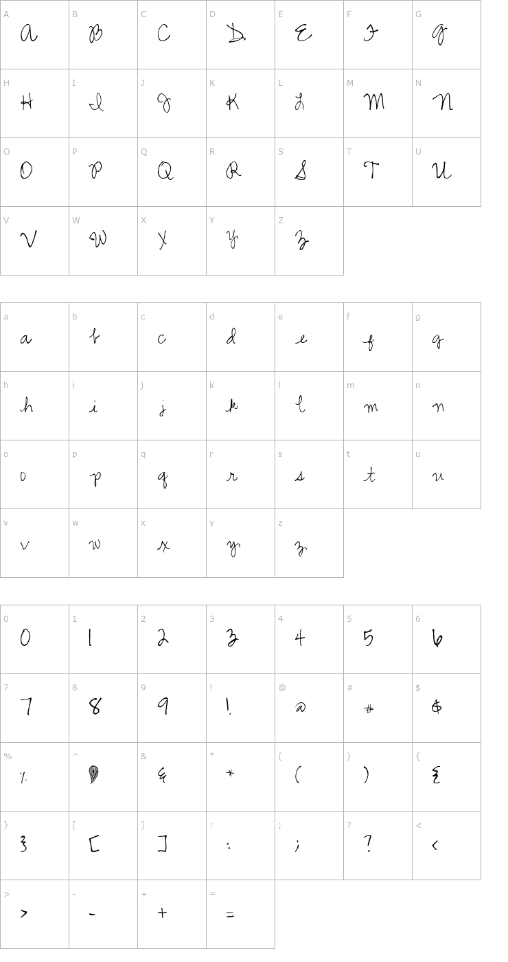 Character Map 2Peas Paisley Font