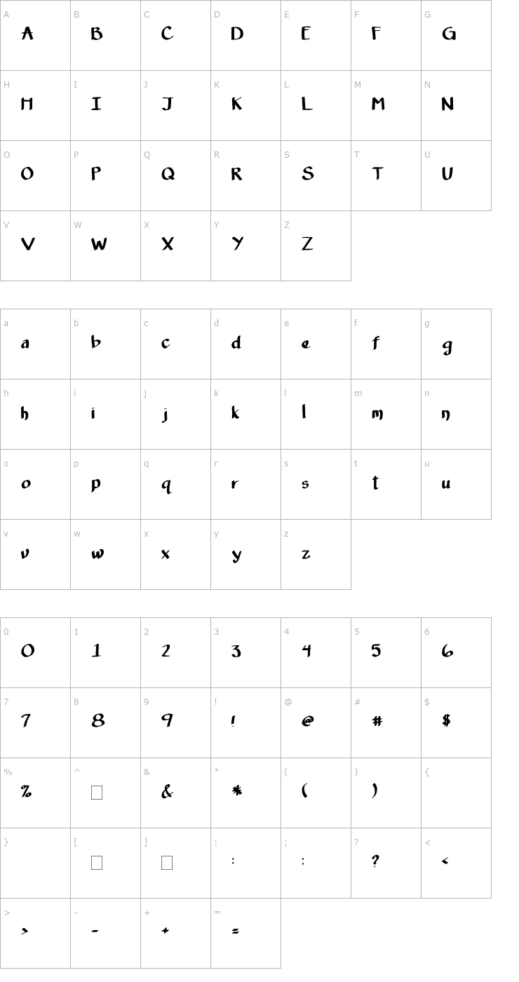 Character Map 2Peas Peppermint Tea Font