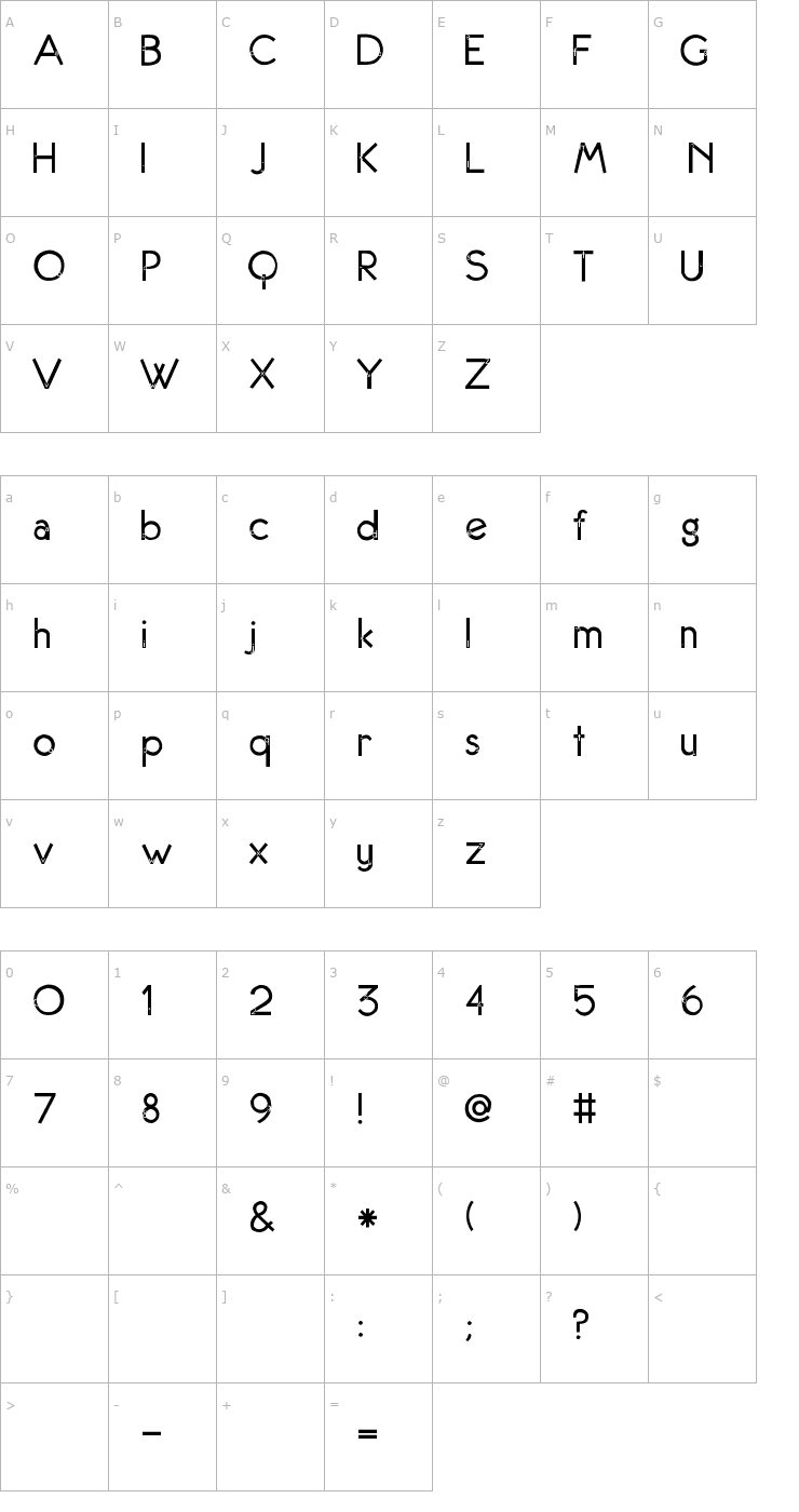 Character Map 2Peas Rubber Ducky Font