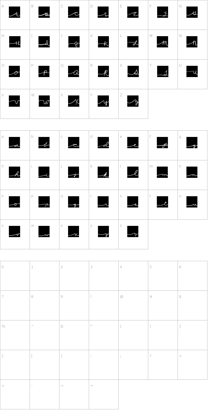 Character Map 2Peas Scrapper's Block Font