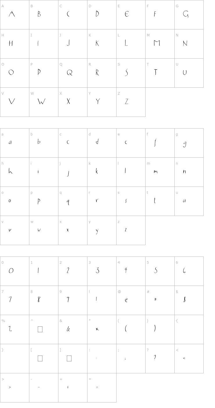 Character Map 2Peas Stained Glass Font