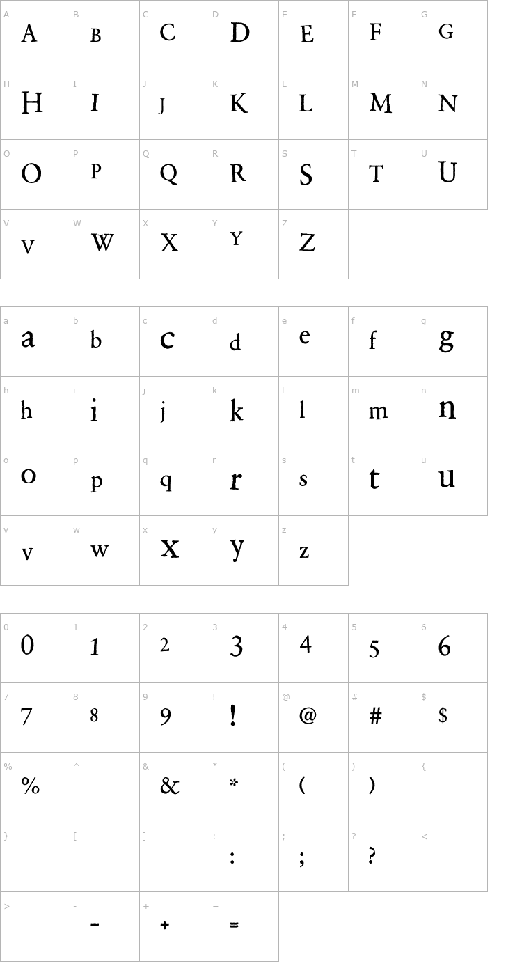 Character Map 2Peas Weathervane Font