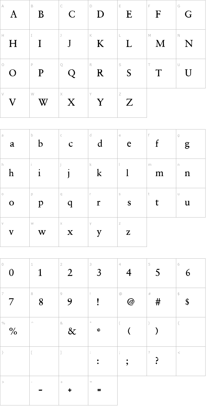 Character Map 2Peas Woodpecker Font