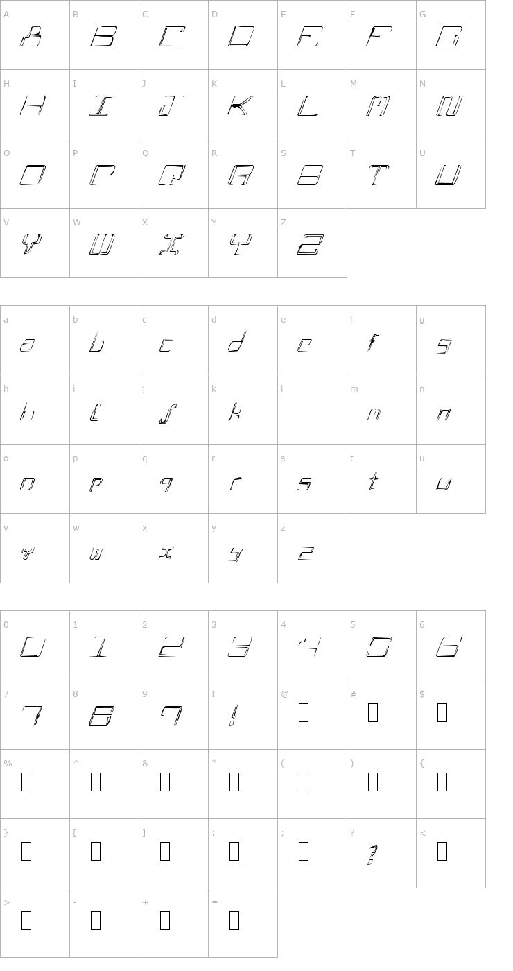 Character Map A Scratch Font