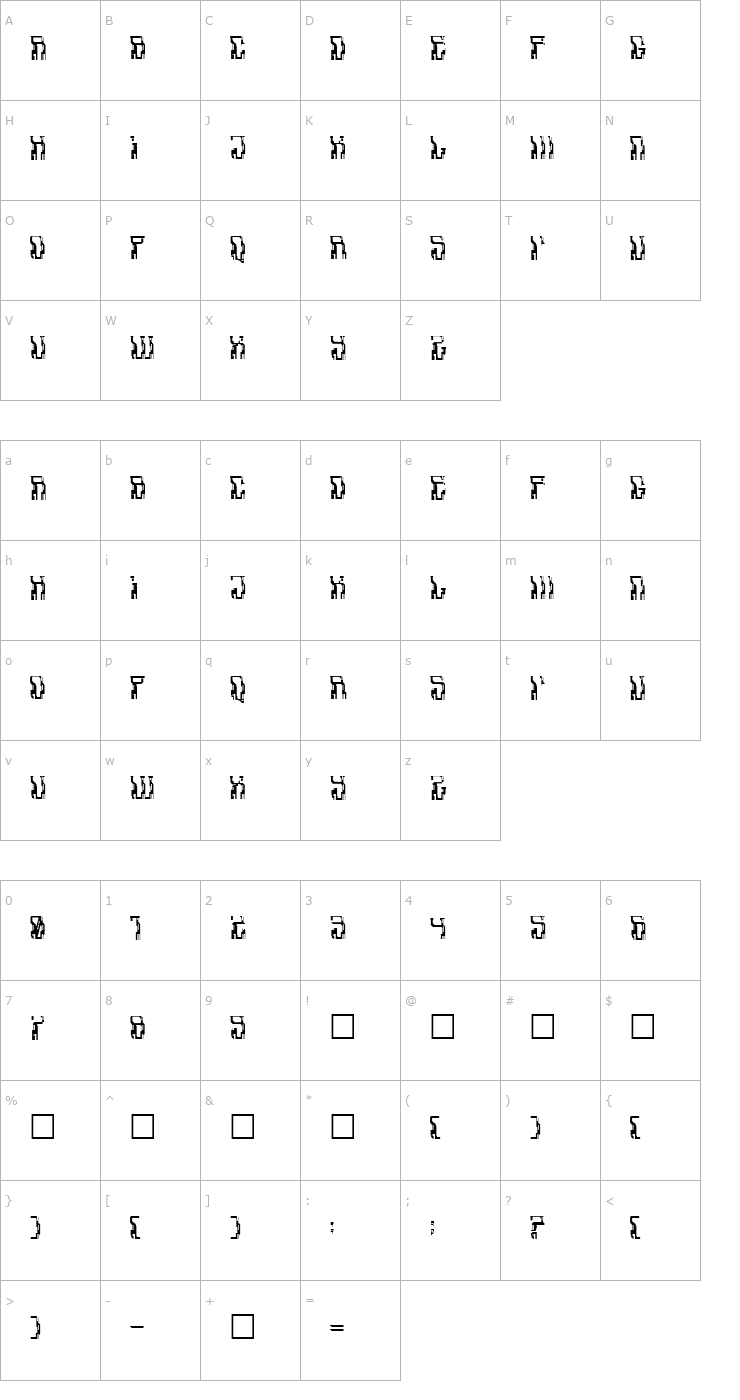 Character Map Aadavalus Font