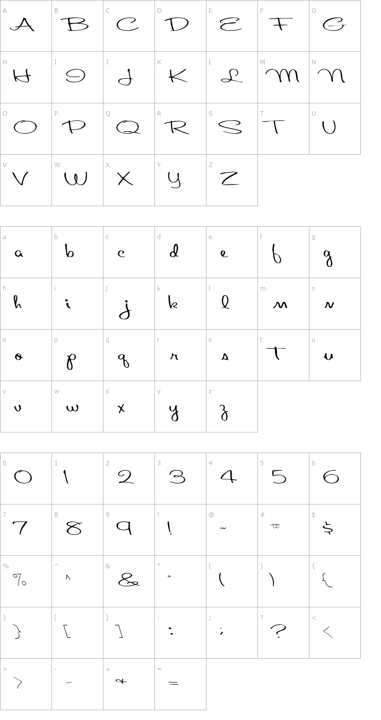 Character Map About Regular ttnorm Font
