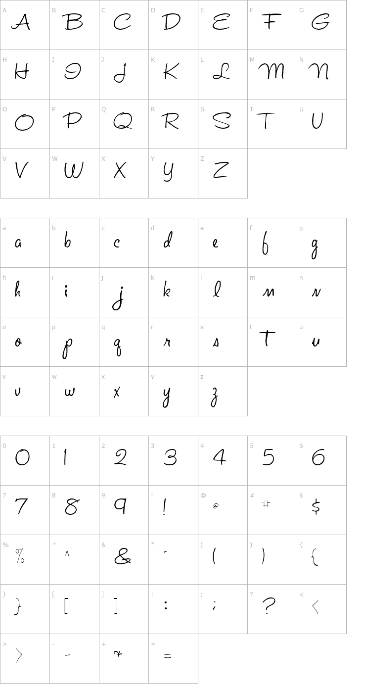 Character Map Ad Regular ttstd Font