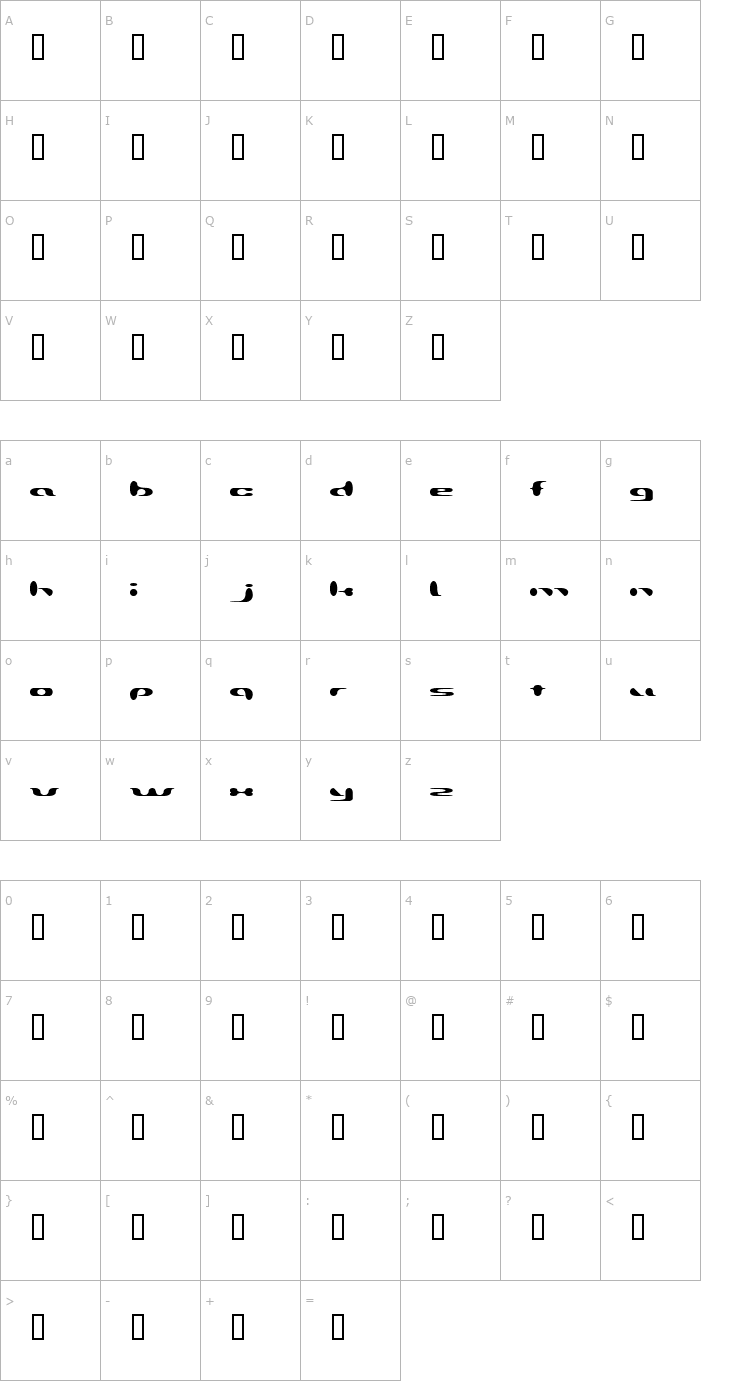 Character Map Addround Font