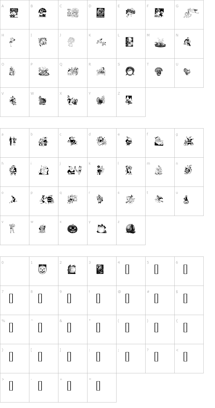 Character Map Advert Art 1 Font