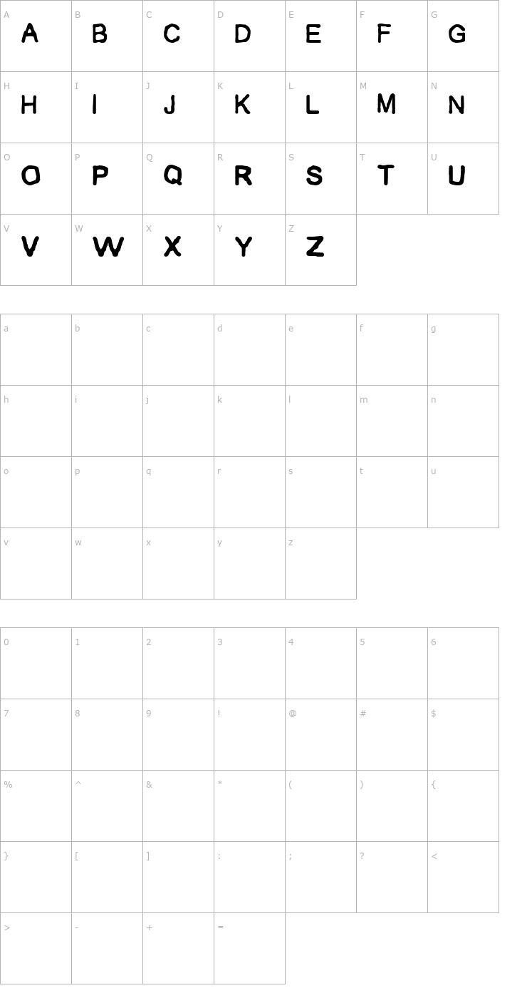 Character Map airbrush MC.Creative Font