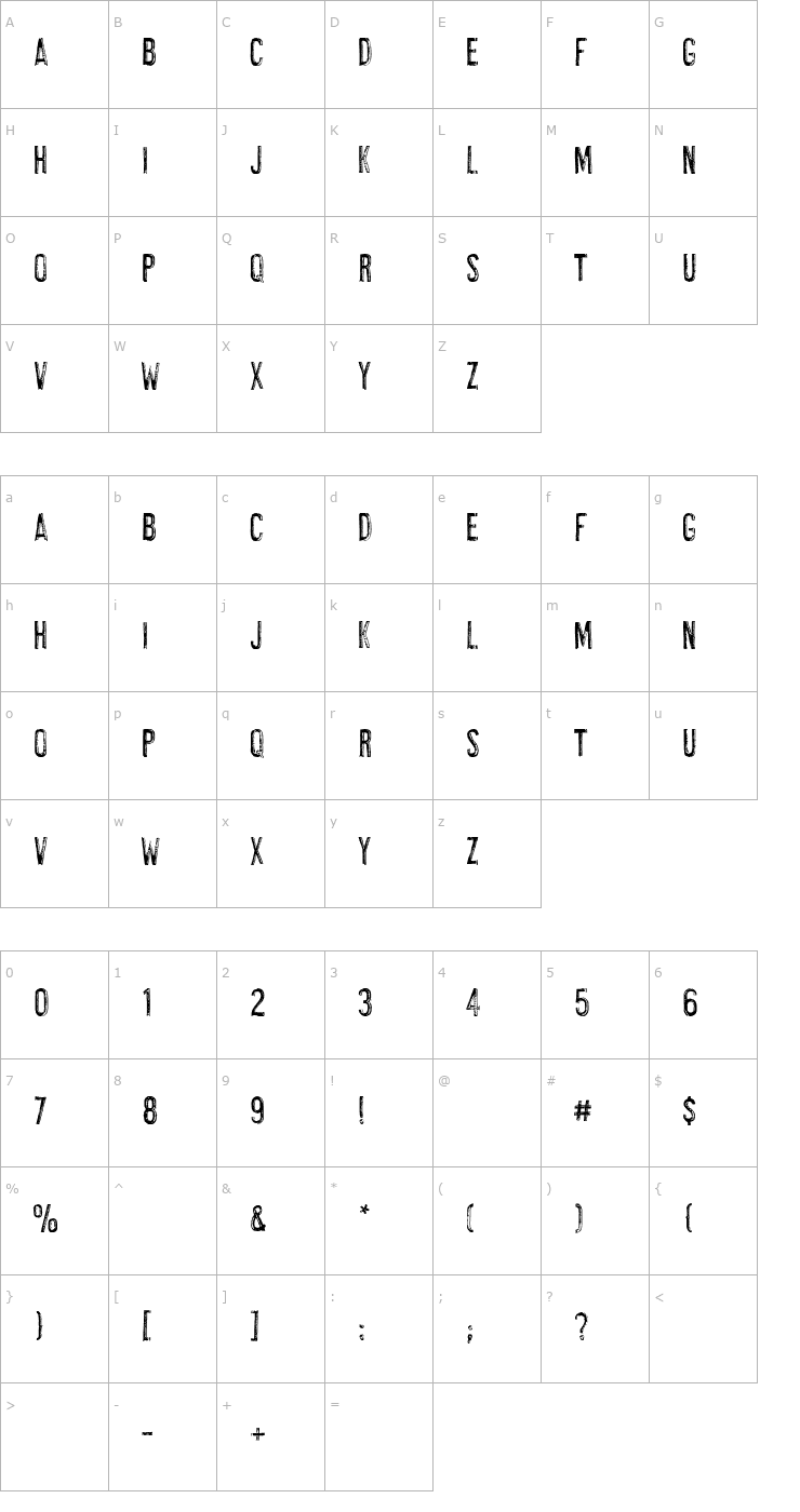 Character Map AL Highlight Font