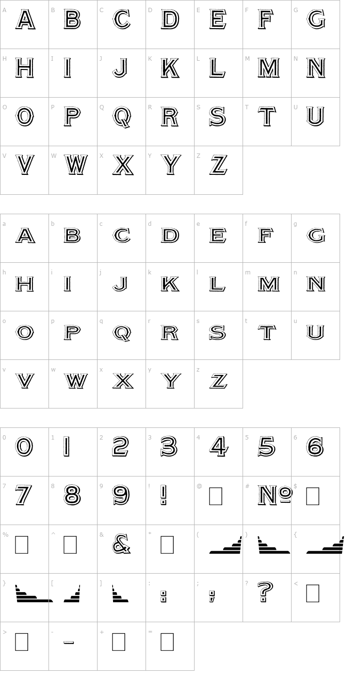 Character Map Altea Font