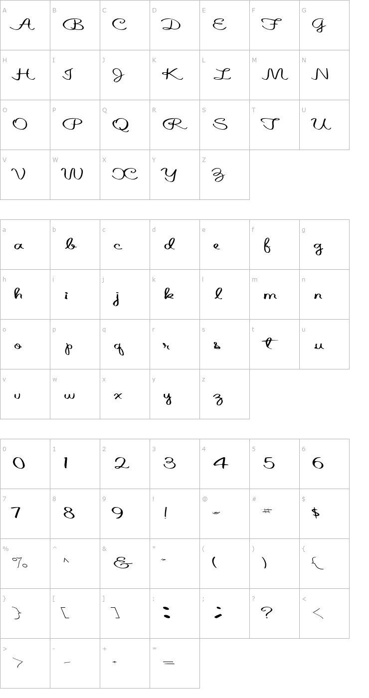 Character Map AlteredStates67 Regular ttext Font