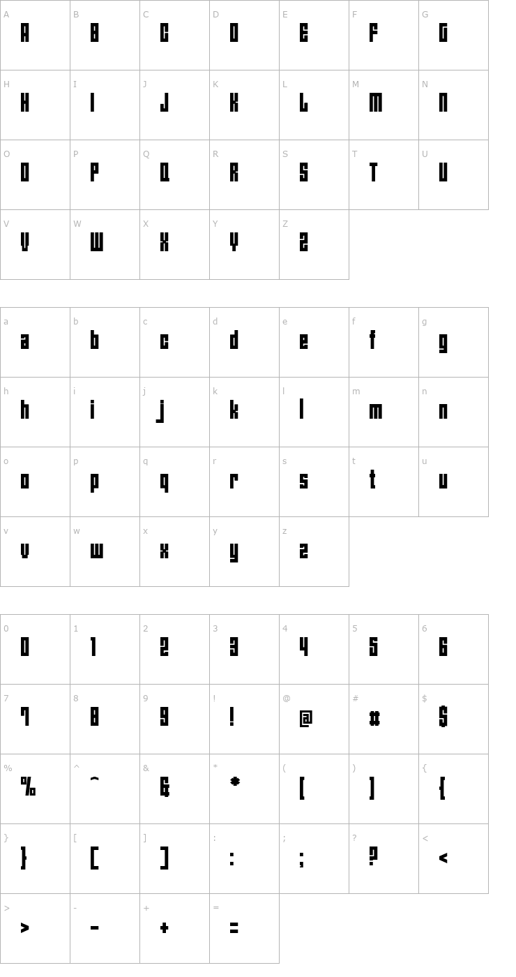 Character Map Angie's New House Font