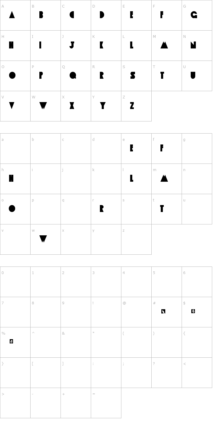 Character Map Apple Tree Font
