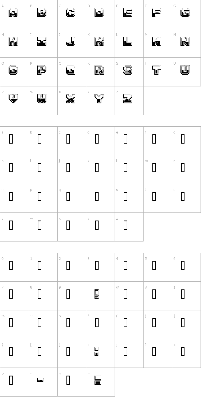 Character Map ArgentumShine Font