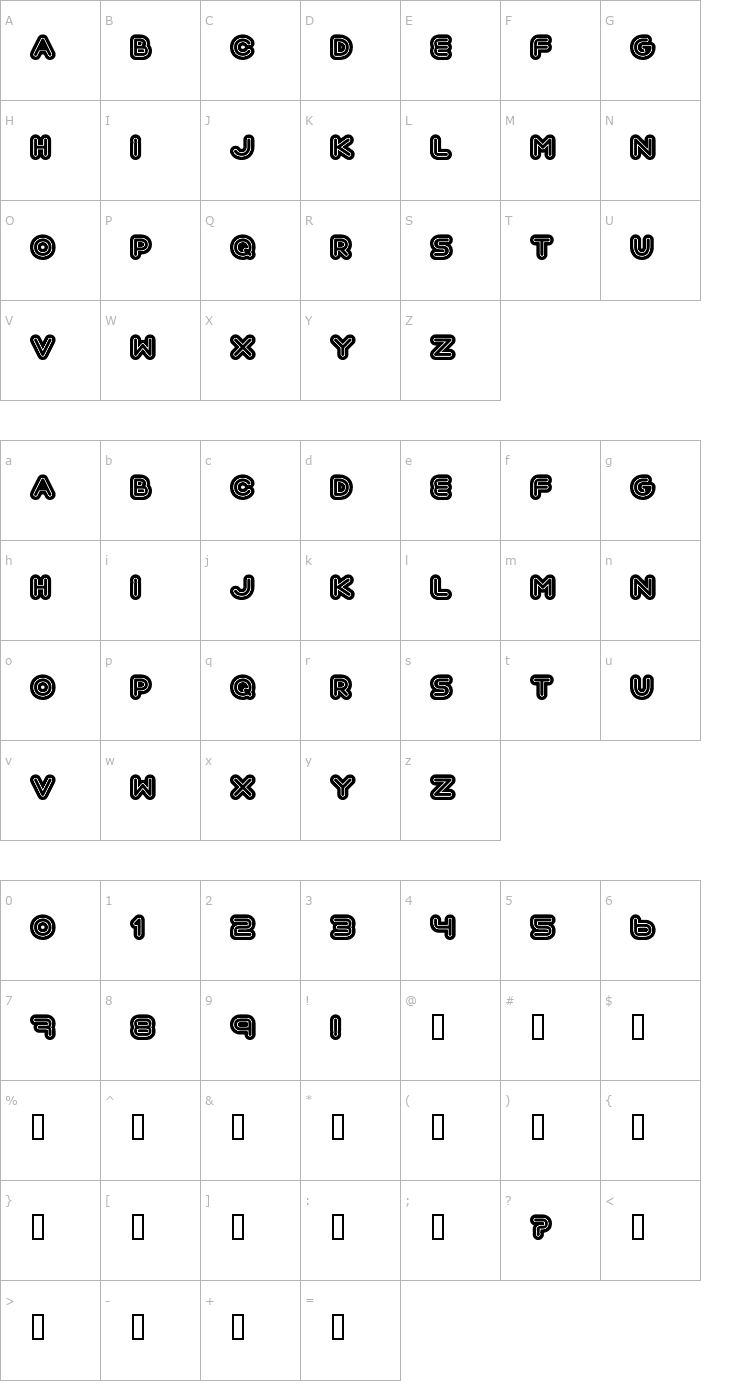 Character Map Automania Font