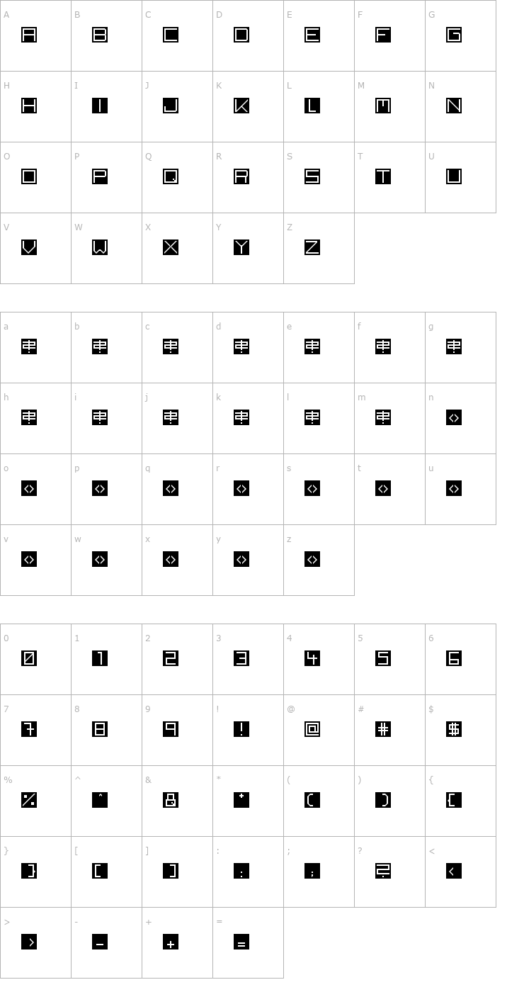 Character Map back to heavy coat fat ground Regular Font