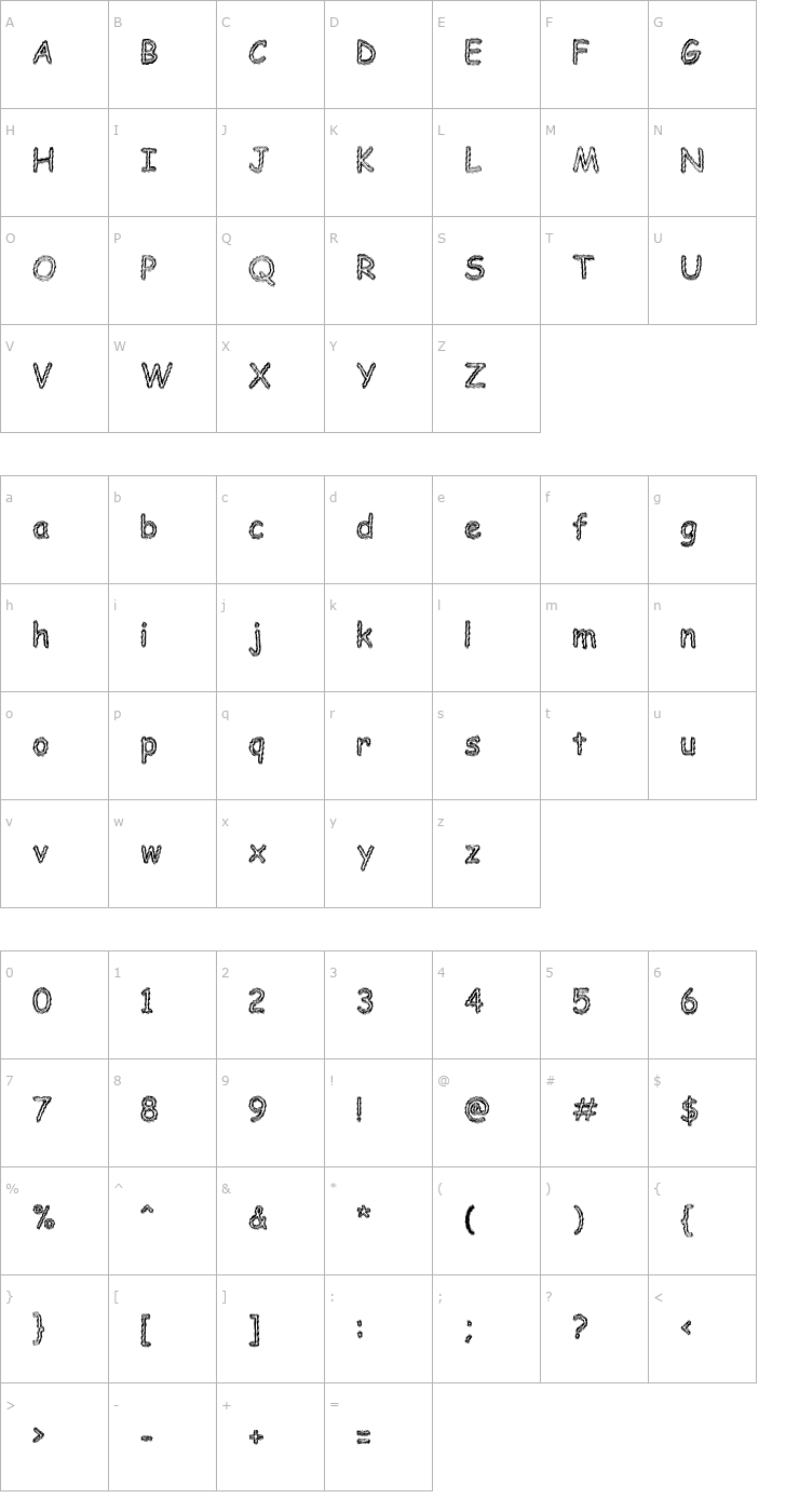 Character Map BeerGlass Font
