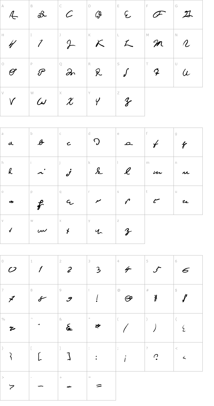 Character Map Beethoven Def Font