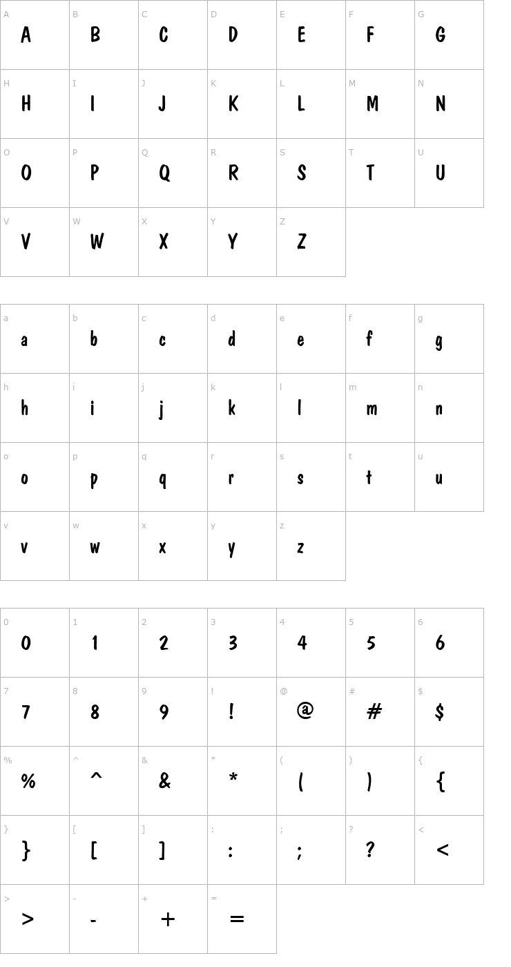 Character Map Brush Dom Font