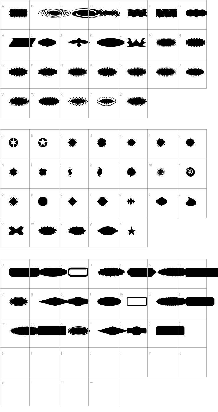 Character Map ButtonButton Font