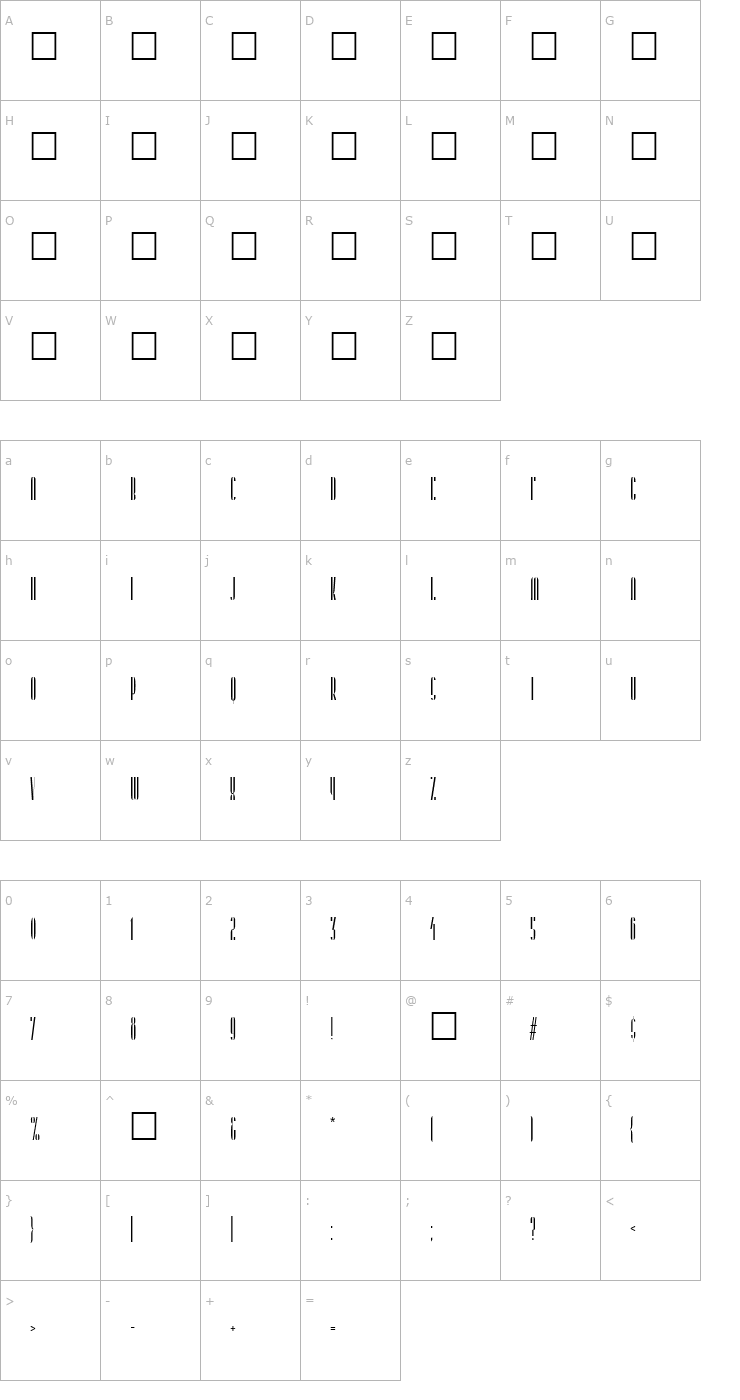 Character Map CajunQueen Font
