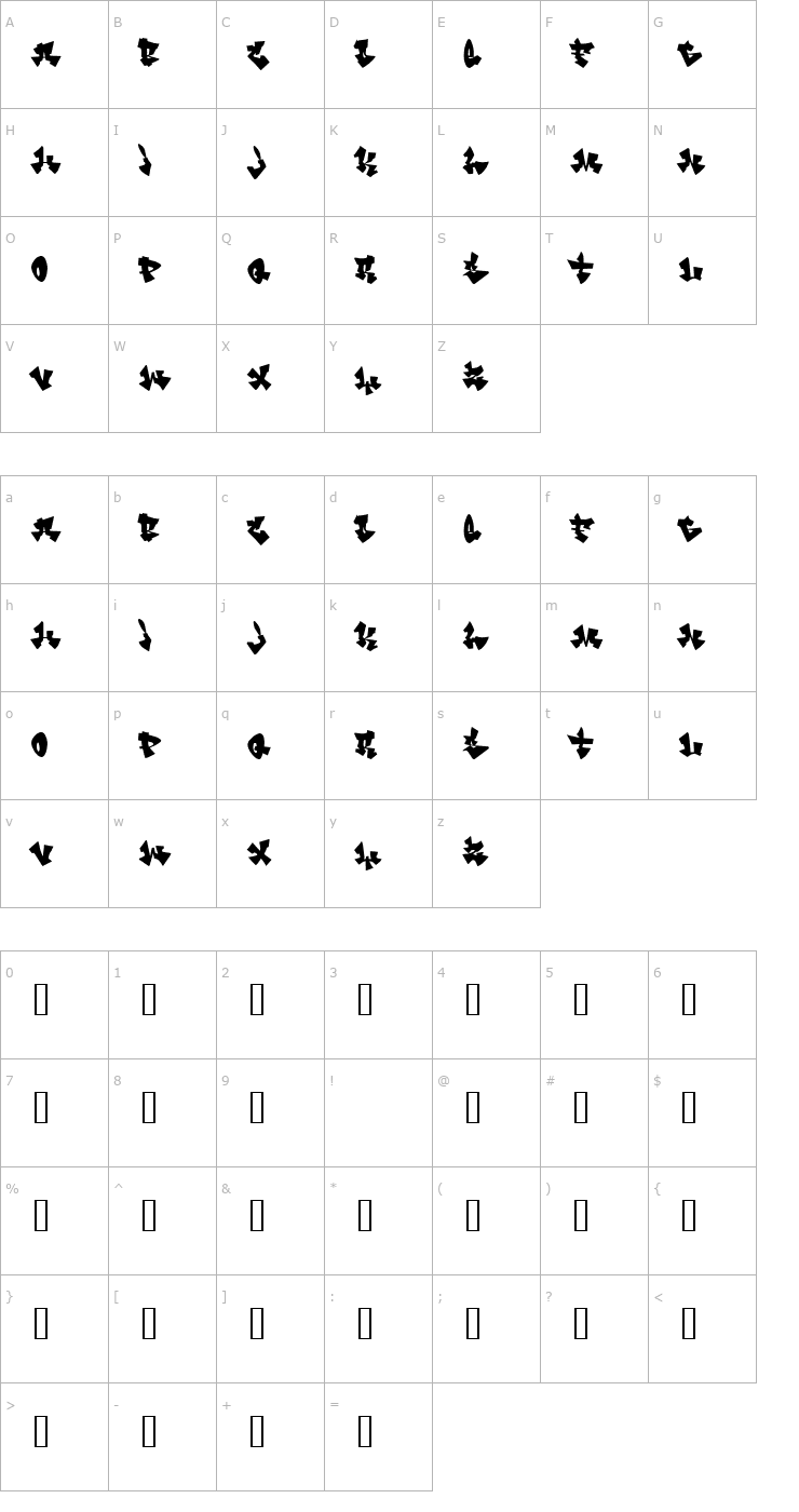 Character Map Cancontrol Font