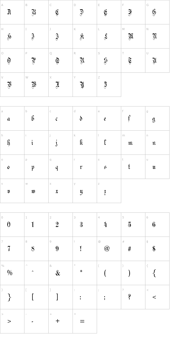 Character Map Celebration Text Plain Normal Font