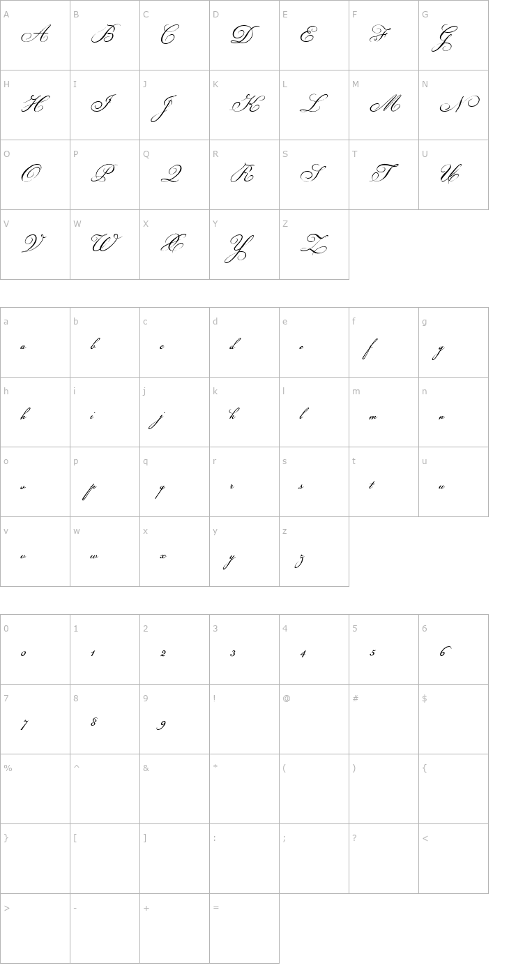 Character Map Champignon Font