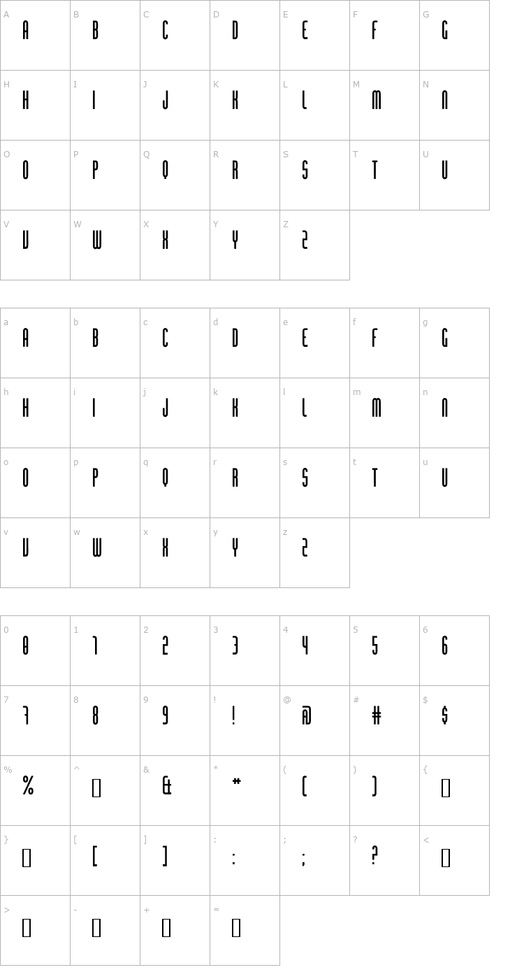 Character Map Chingolo Pro Font