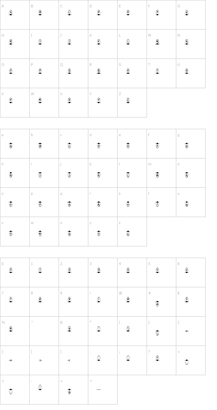 Character Map Christmas Lights Indoor Font