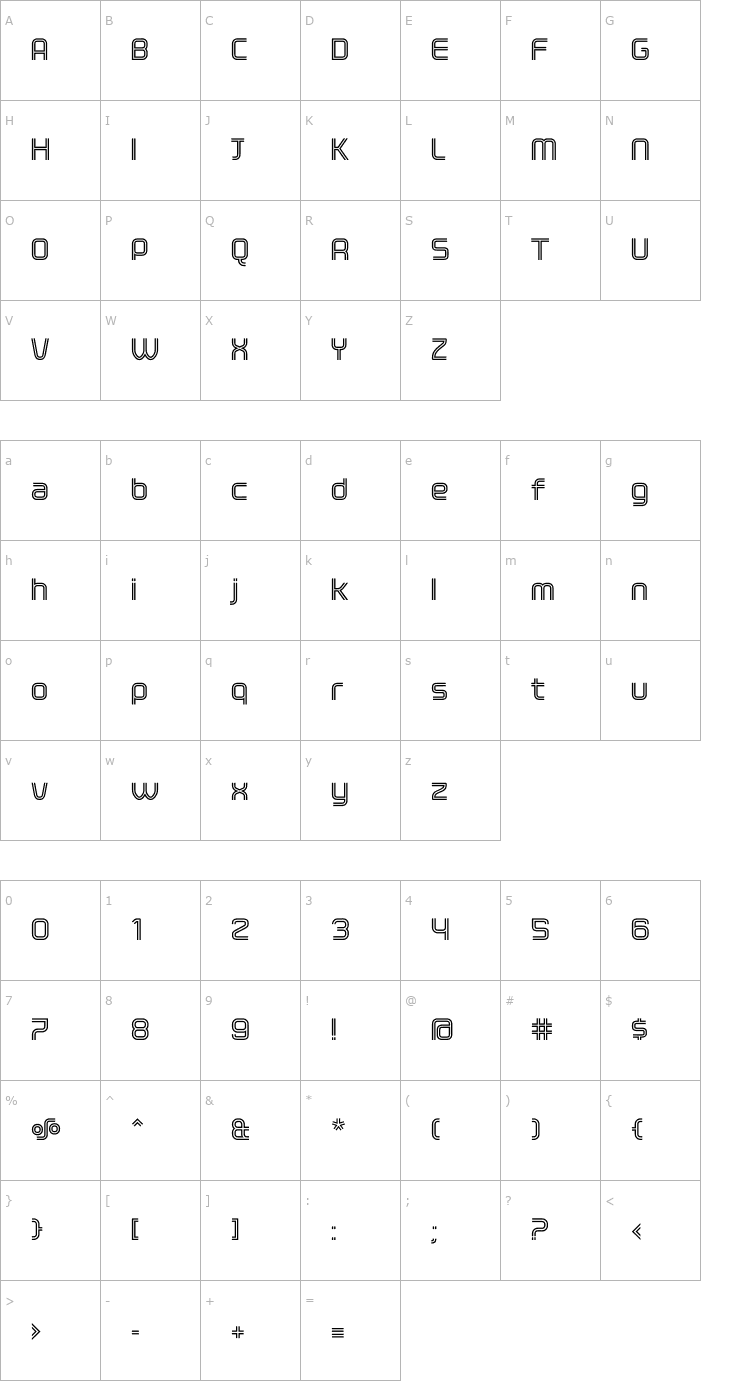Character Map ClickBold Font