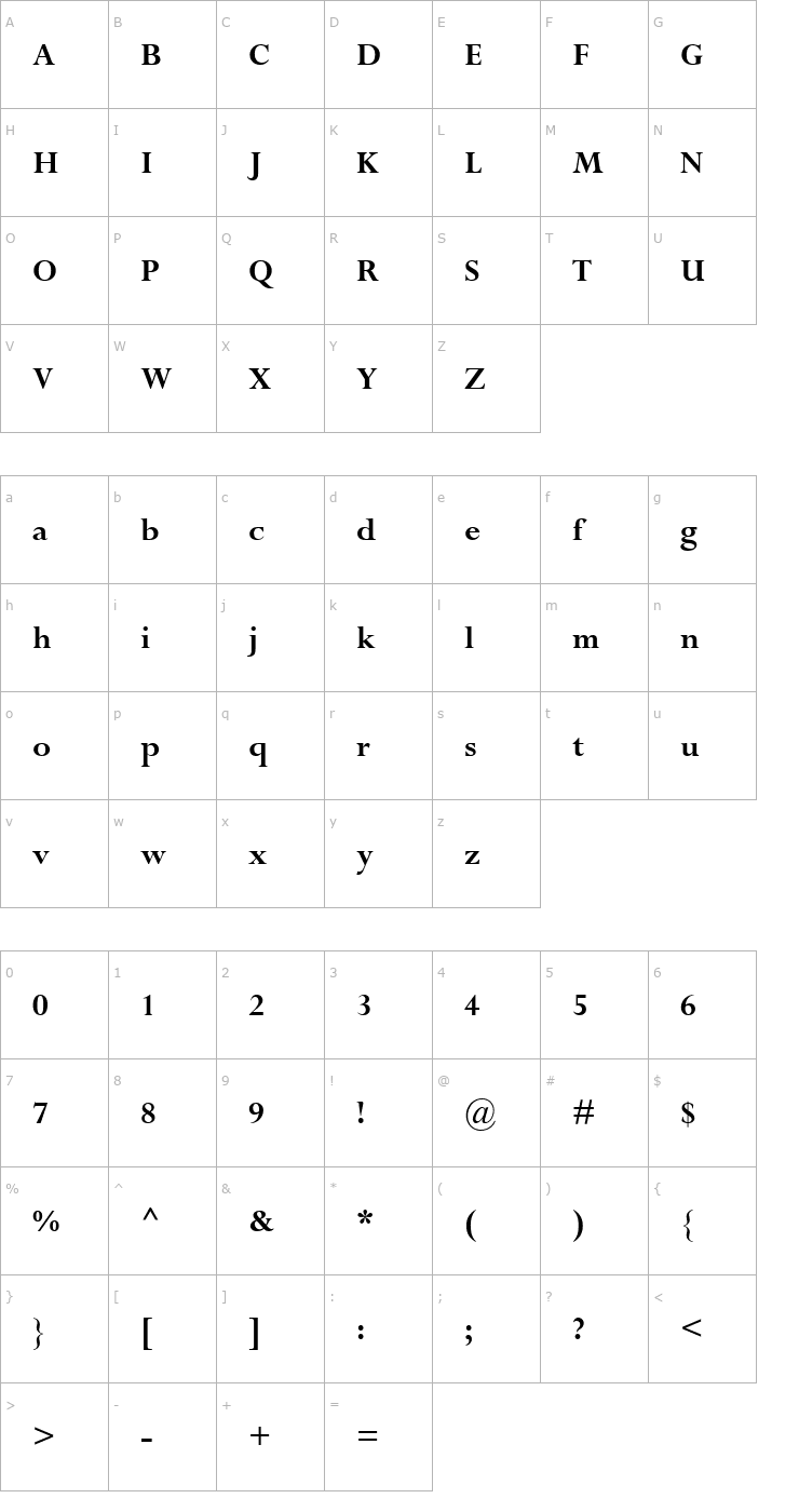 Character Map Compleat SSi Bold Font