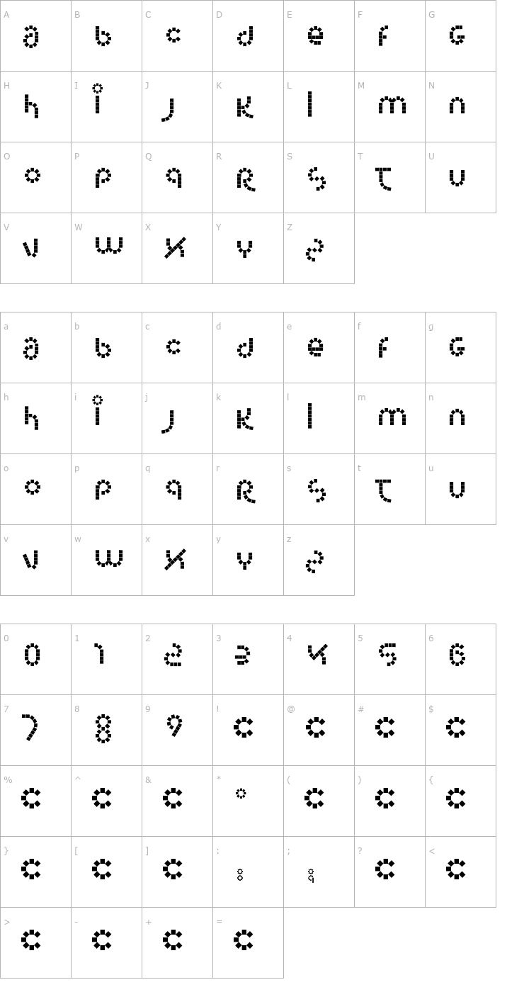 Character Map Corel Font