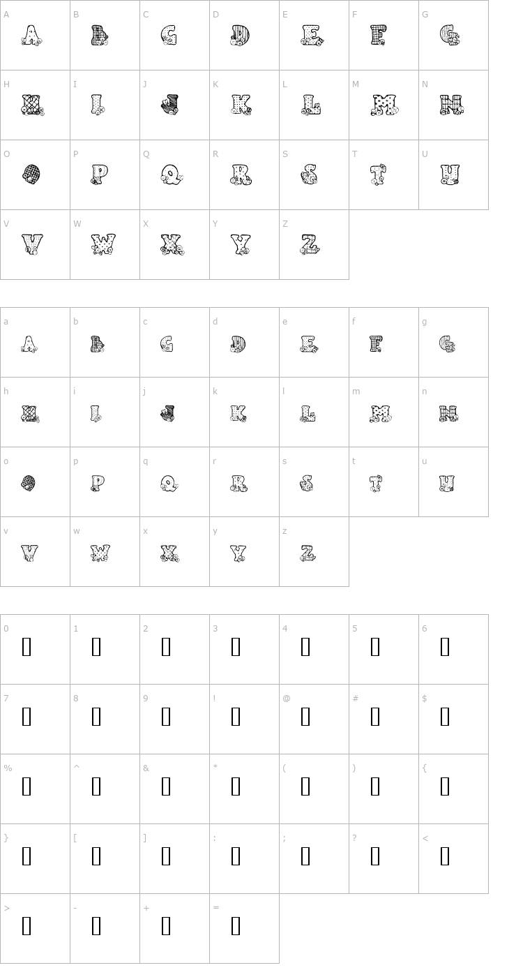 Character Map Country Button Font