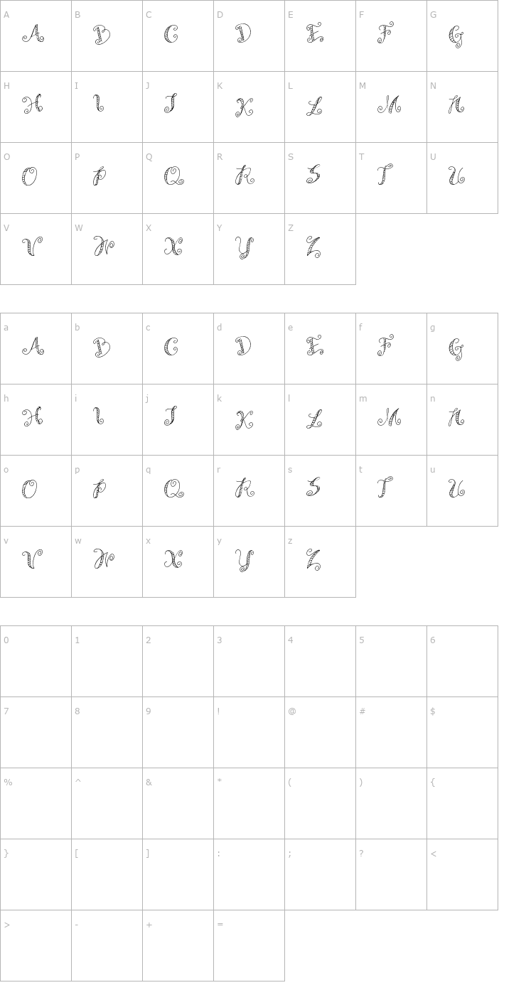 Character Map Craftopia Beach Font