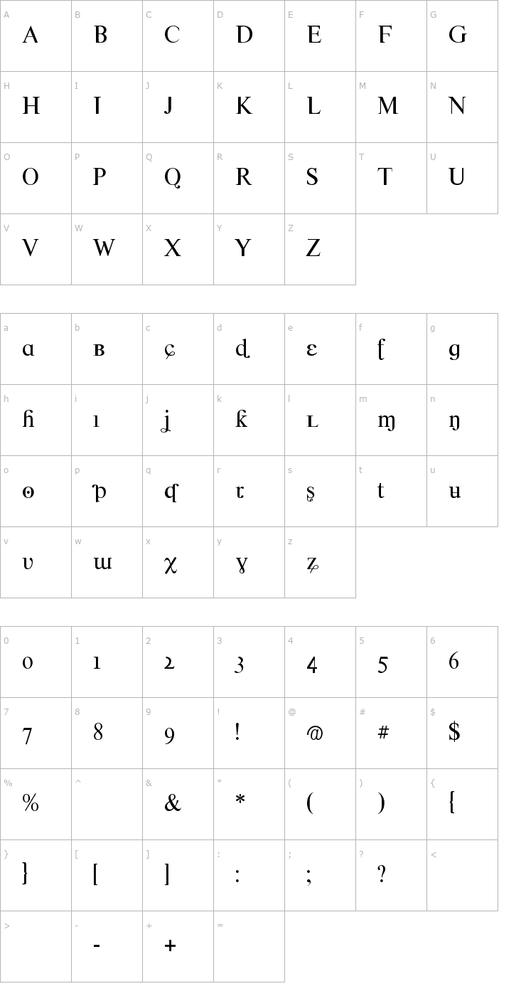 Character Map Crazy Crazy Font