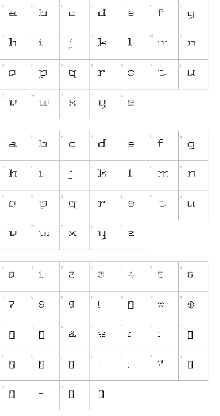 Character Map Deko Font
