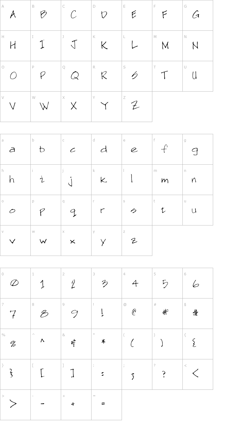 Character Map Designer 1 Font